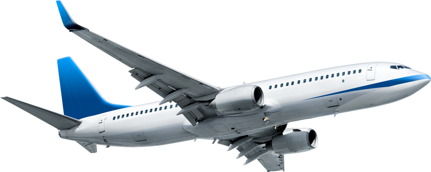 Airplane isolated on white background